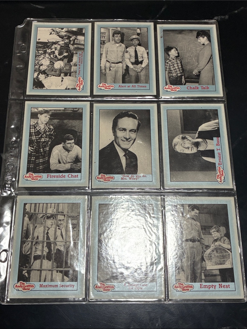The Andy Griffith Show Vintage 1990 Trading Cards - Blue Border